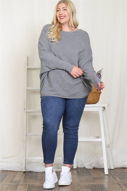 Plus Size Dolman Sleeve sweater