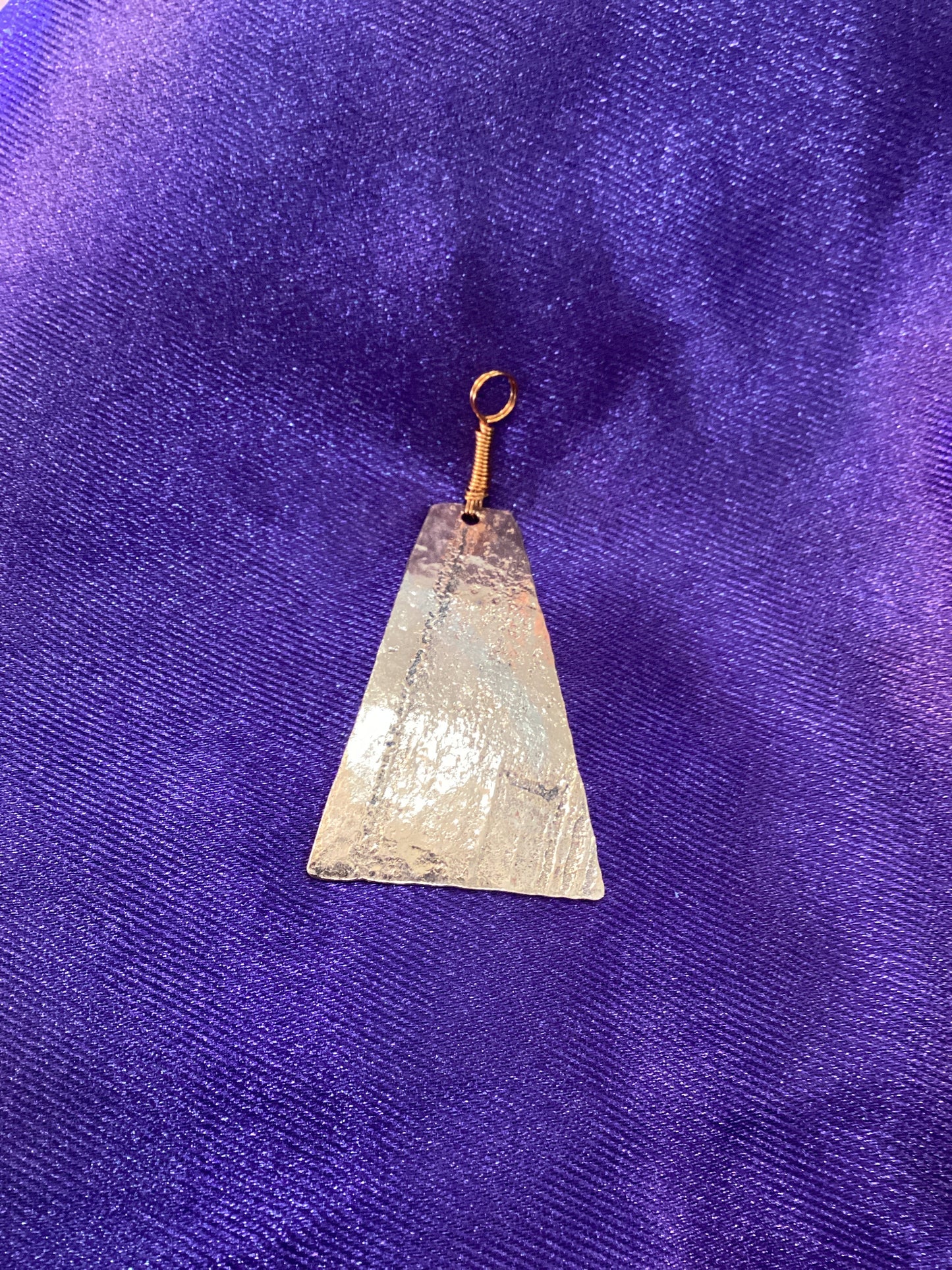 Natalie jewellery copper pendant pyramid