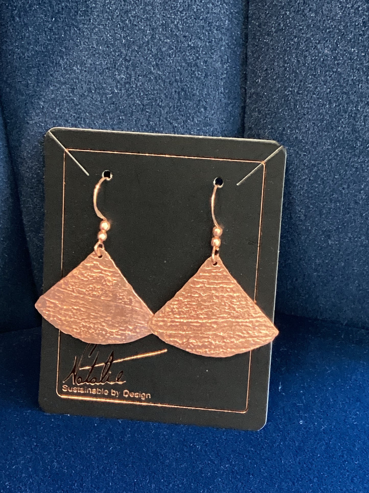 Natalie Jewellry copper earrings triangle