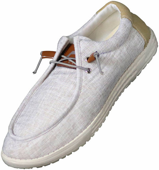 NORTY - Mens Lightweight Boat Shoe 41507 Grey Oatmeal