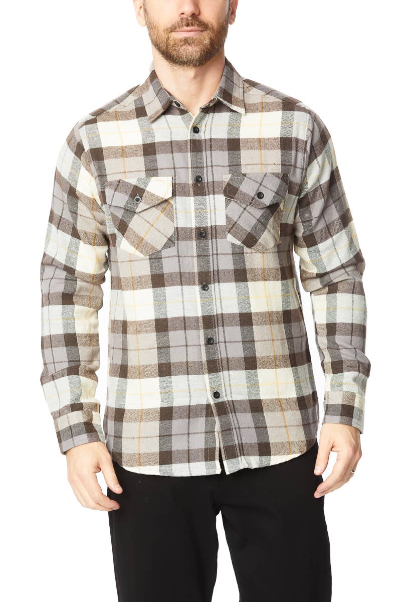 Hawks Bay Men's Flannel Long Sleeve Shirts