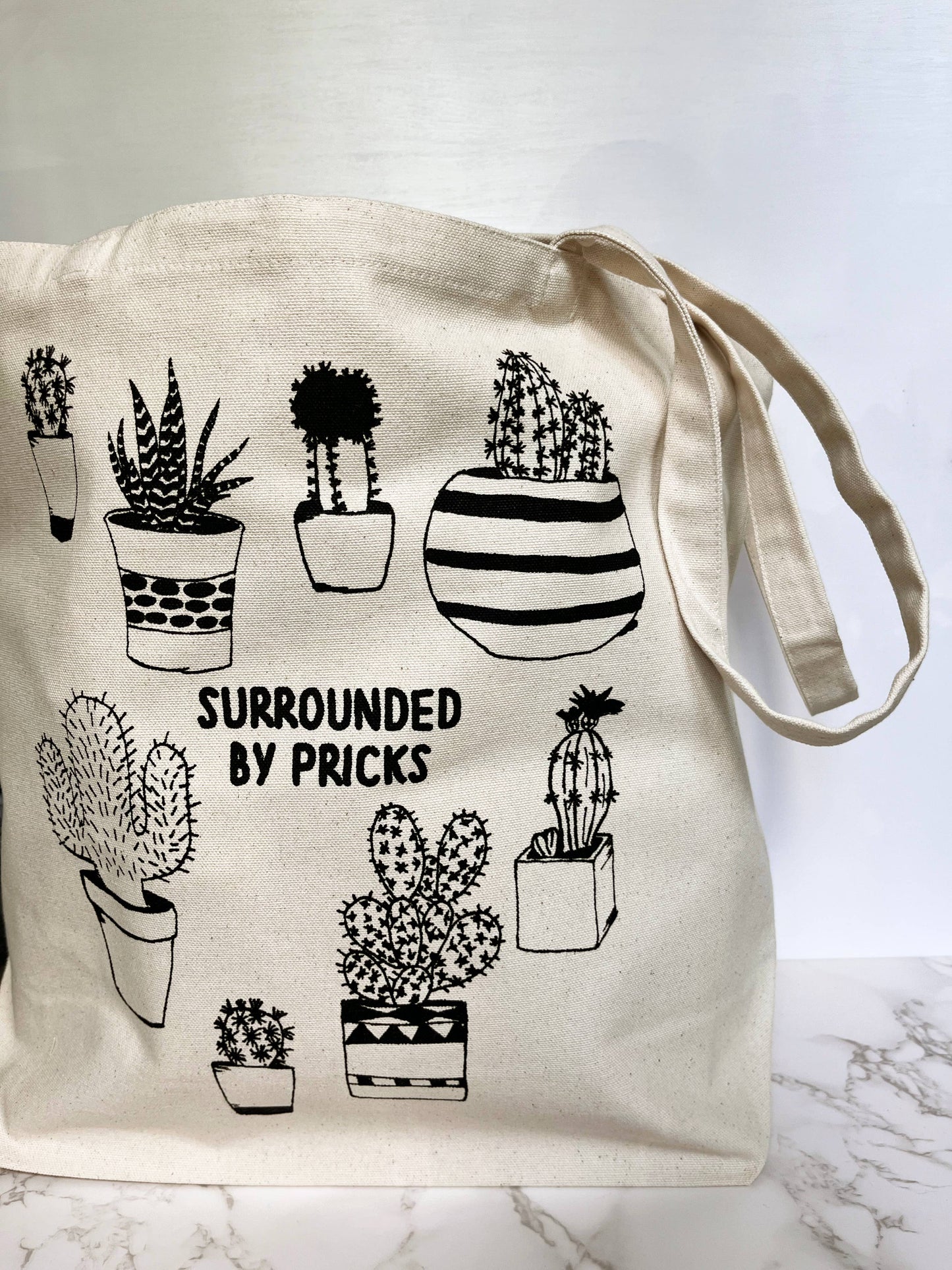 Surrounded by Pricks Farmers Market Tote