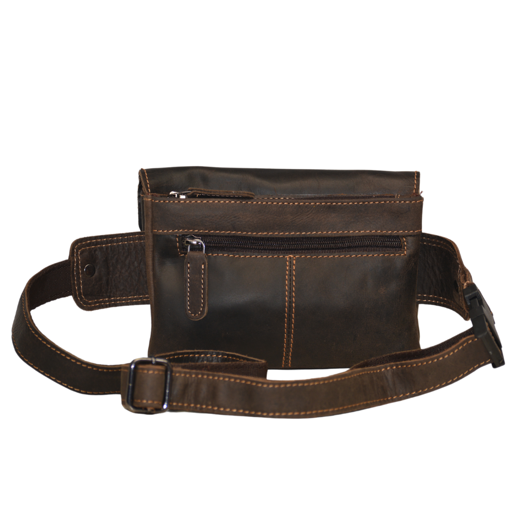 Leather Women Waist Pack Jax - Sandel