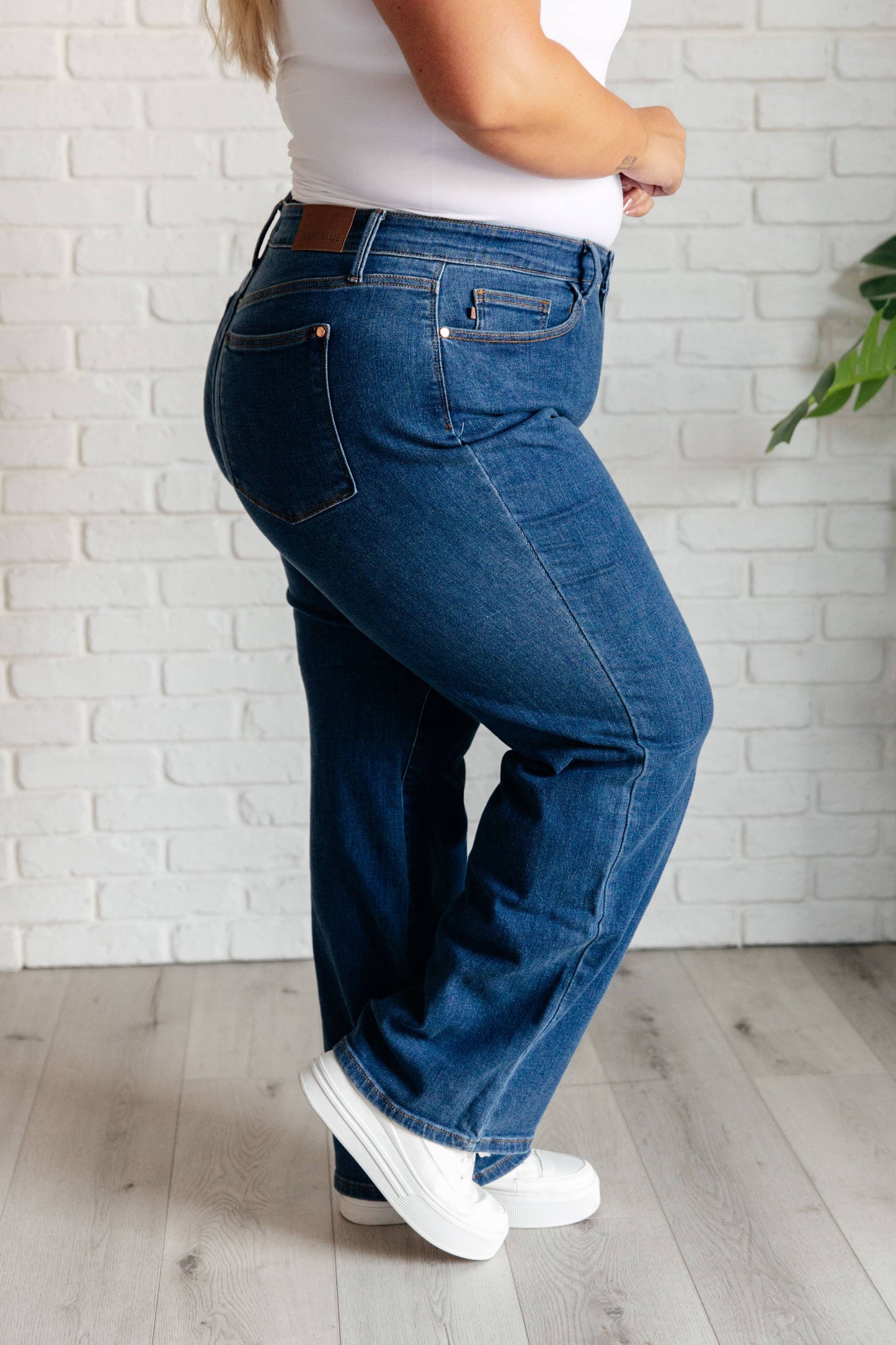 Judy Blue High Rise Vintage Wide Leg Jeans