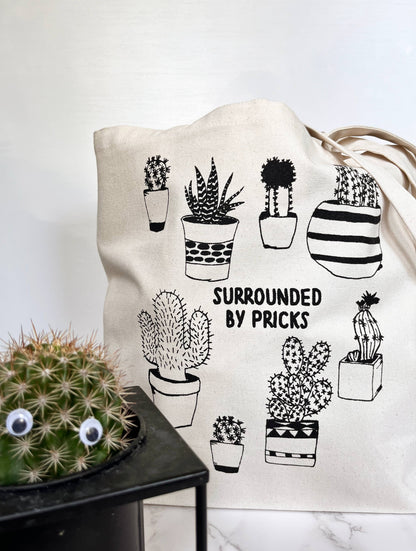 Surrounded by Pricks Farmers Market Tote