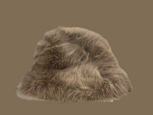 Solid faux fur winter hat