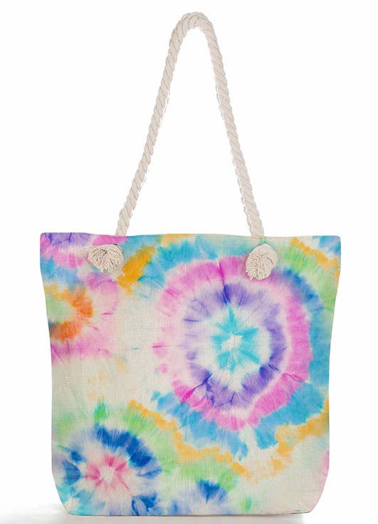 Tie Dye Travel Tote Beach Bag