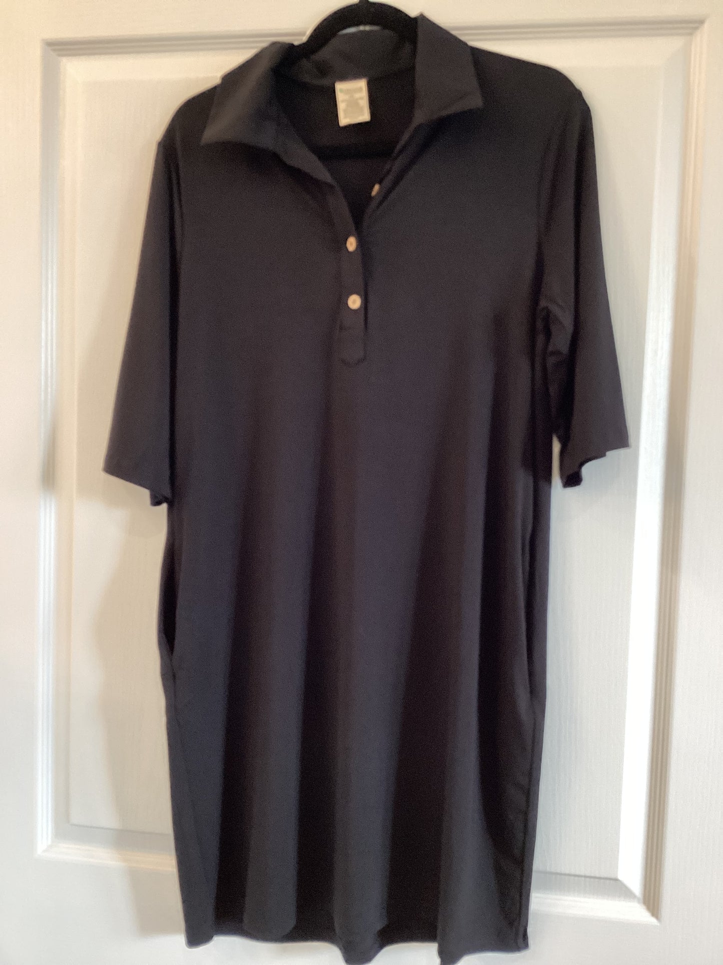 Bamboo dress black with pockets