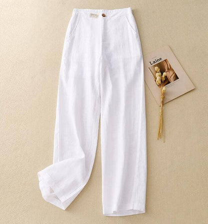 Trousers fashionable loose cotton linen pants