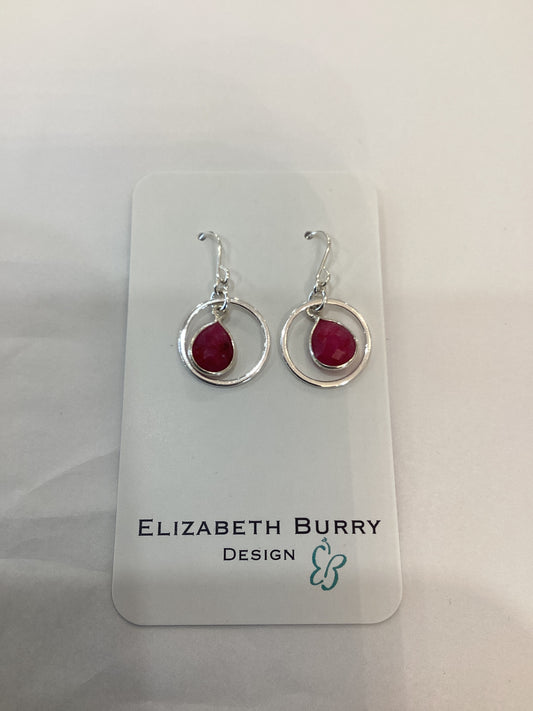 EB design earrings Joyce Indian Ruby