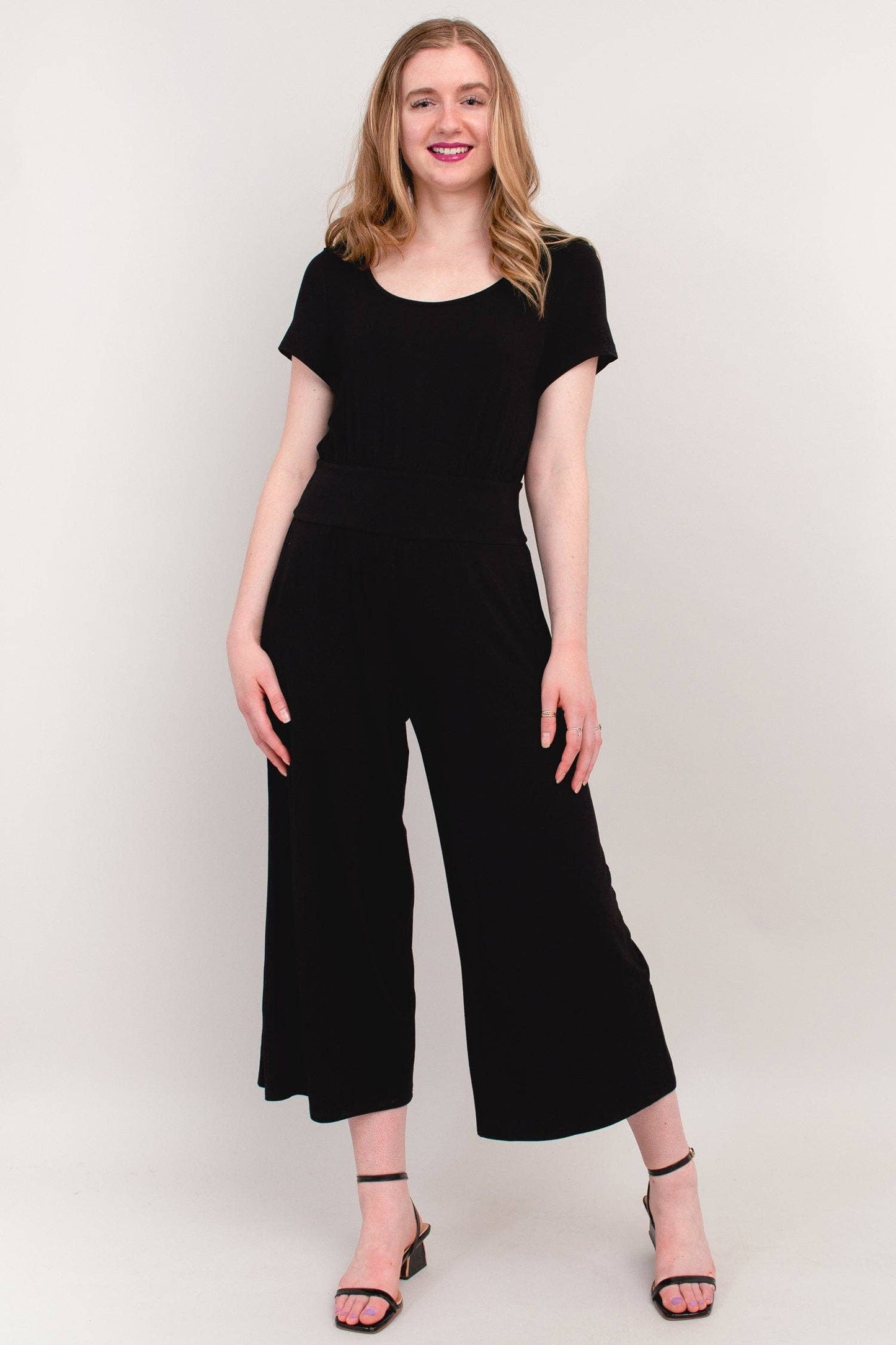 Julie Jumpsuit, Black, Bamboo