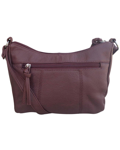 W006 cowhide leather crossbody shoulder bag