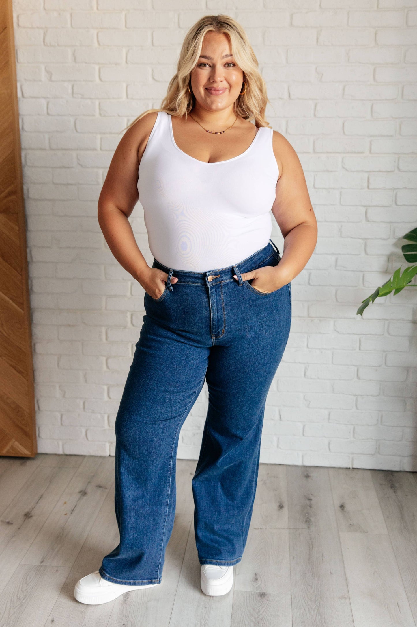 Judy Blue High Rise Vintage Wide Leg Jeans