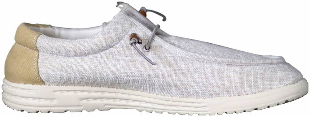 NORTY - Mens Lightweight Boat Shoe 41507 Grey Oatmeal