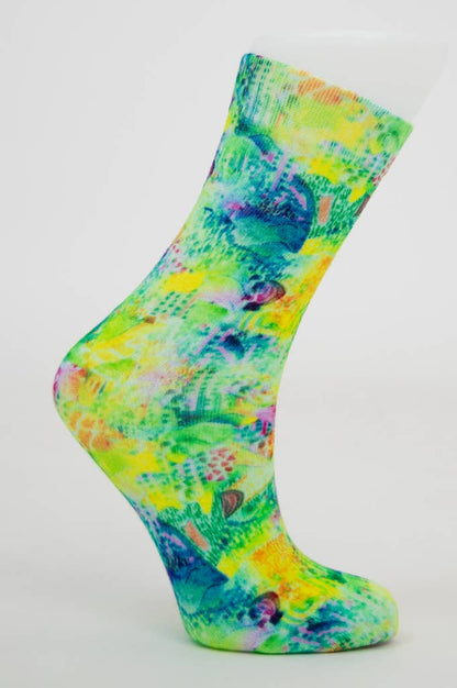 Ladies Bamboo Dress Socks, Assorted Prints