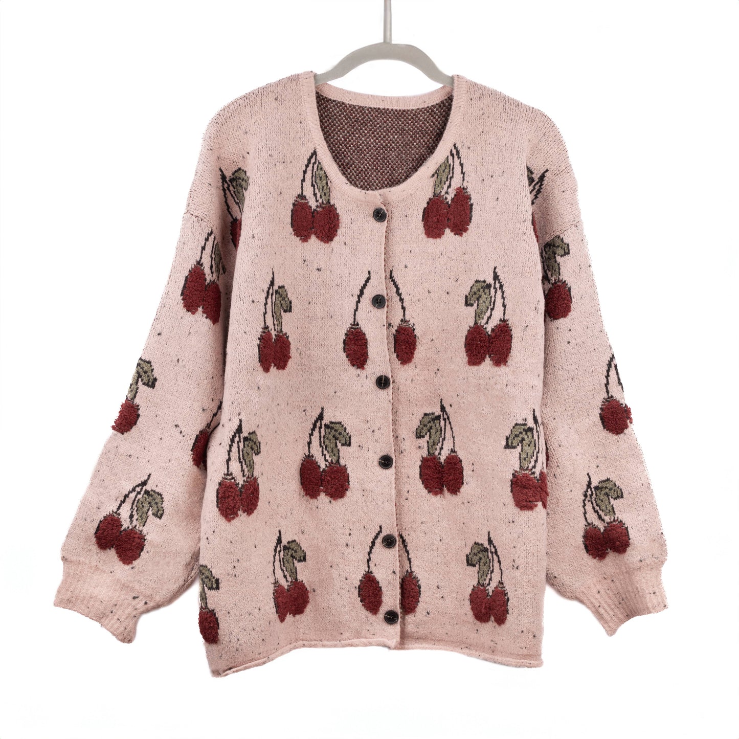 SDK179 Cherries Print Cardigans