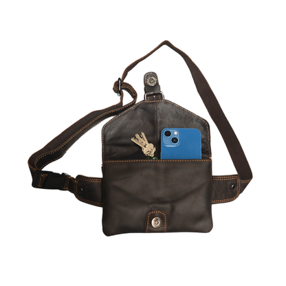 Leather Women Waist Pack Jax - Sandel