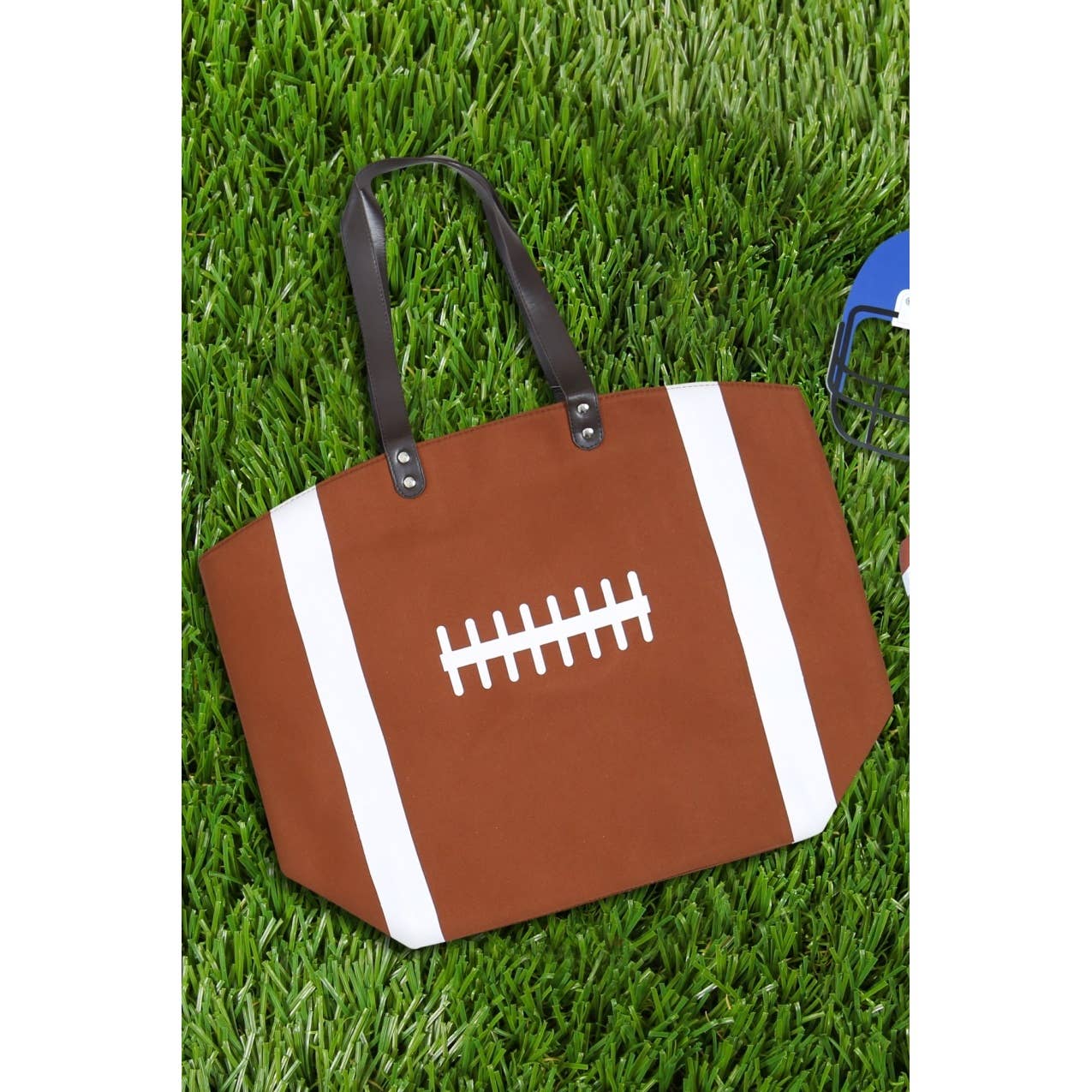 SPORTS BALL LEATHER TOTE BAG