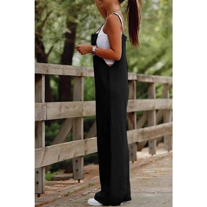 New Casual Pocket Decor Casual Suspender Jumpsuit