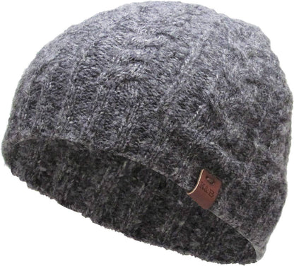 HEATHER CABLE KNIT BEANIE