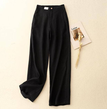 Trousers fashionable loose cotton linen pants