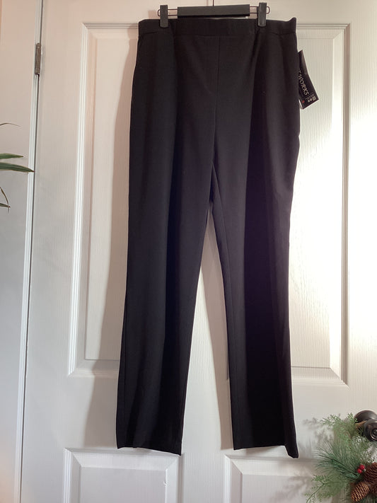 Soft works black pants elastic waistband plus