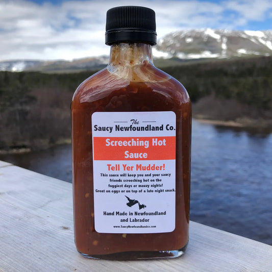 Saucy Newfoundland Company screechin hot sauce