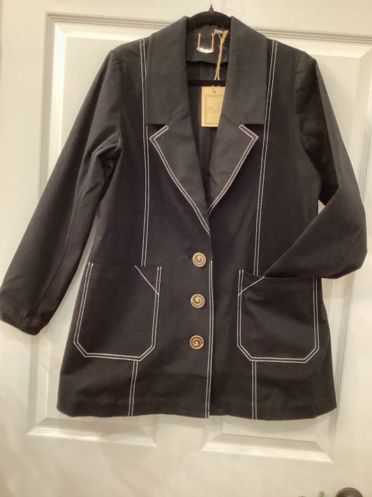 Blue sky cooper jacket black