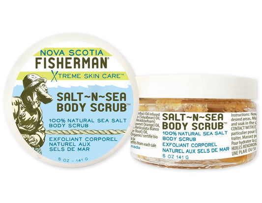 Nova Scotia fisherman body scrub salt n sea