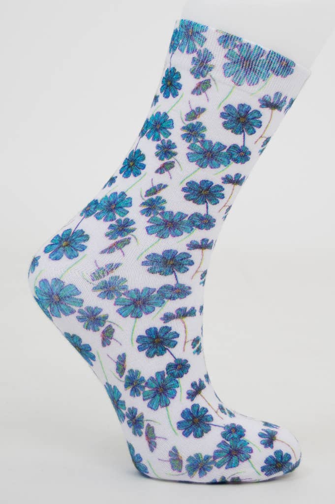 Ladies Bamboo Dress Socks, Assorted Prints