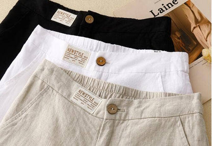 Trousers fashionable loose cotton linen pants