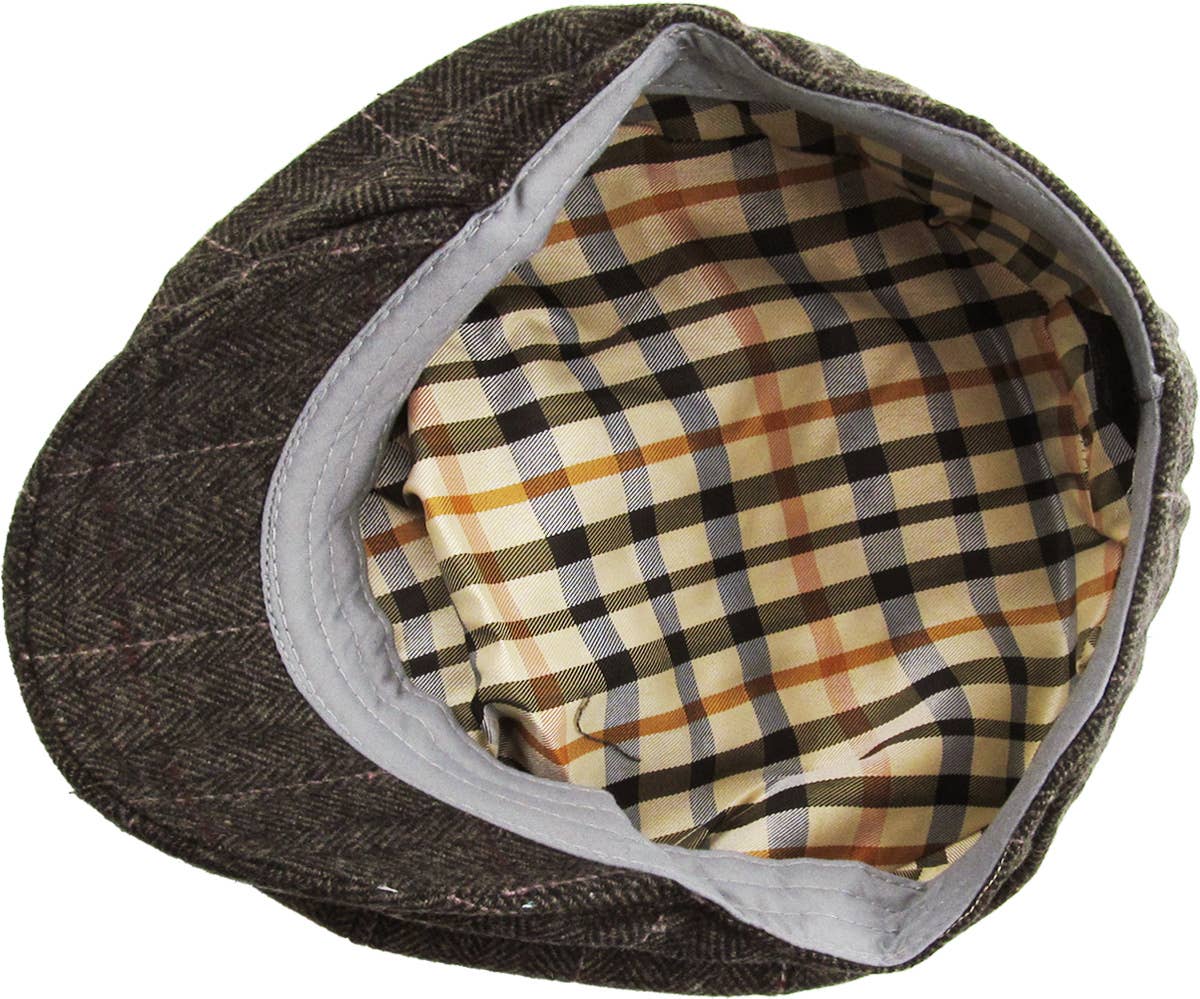 Herringbone Button Ascot