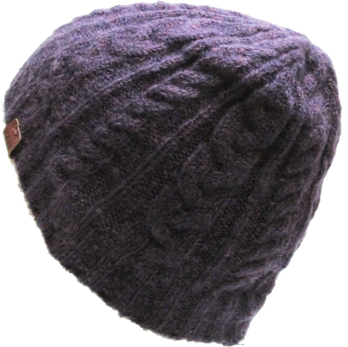 HEATHER CABLE KNIT BEANIE