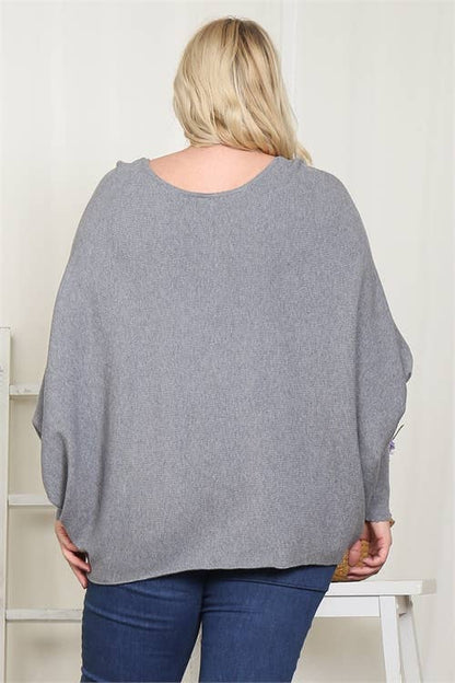 Plus Size Dolman Sleeve sweater