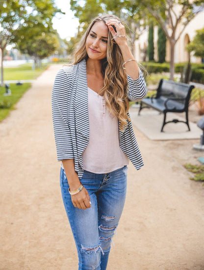 Soft 3/4 Sleeve Rae Blazer