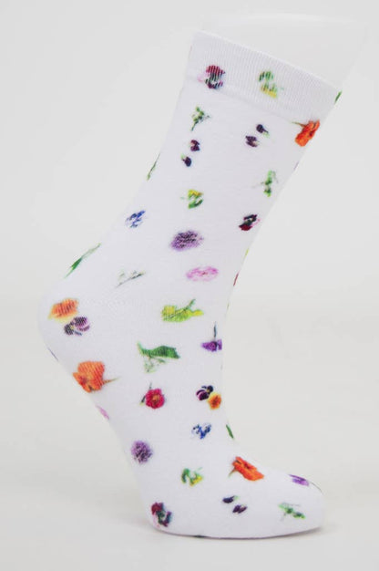 Ladies Bamboo Dress Socks, Assorted Prints