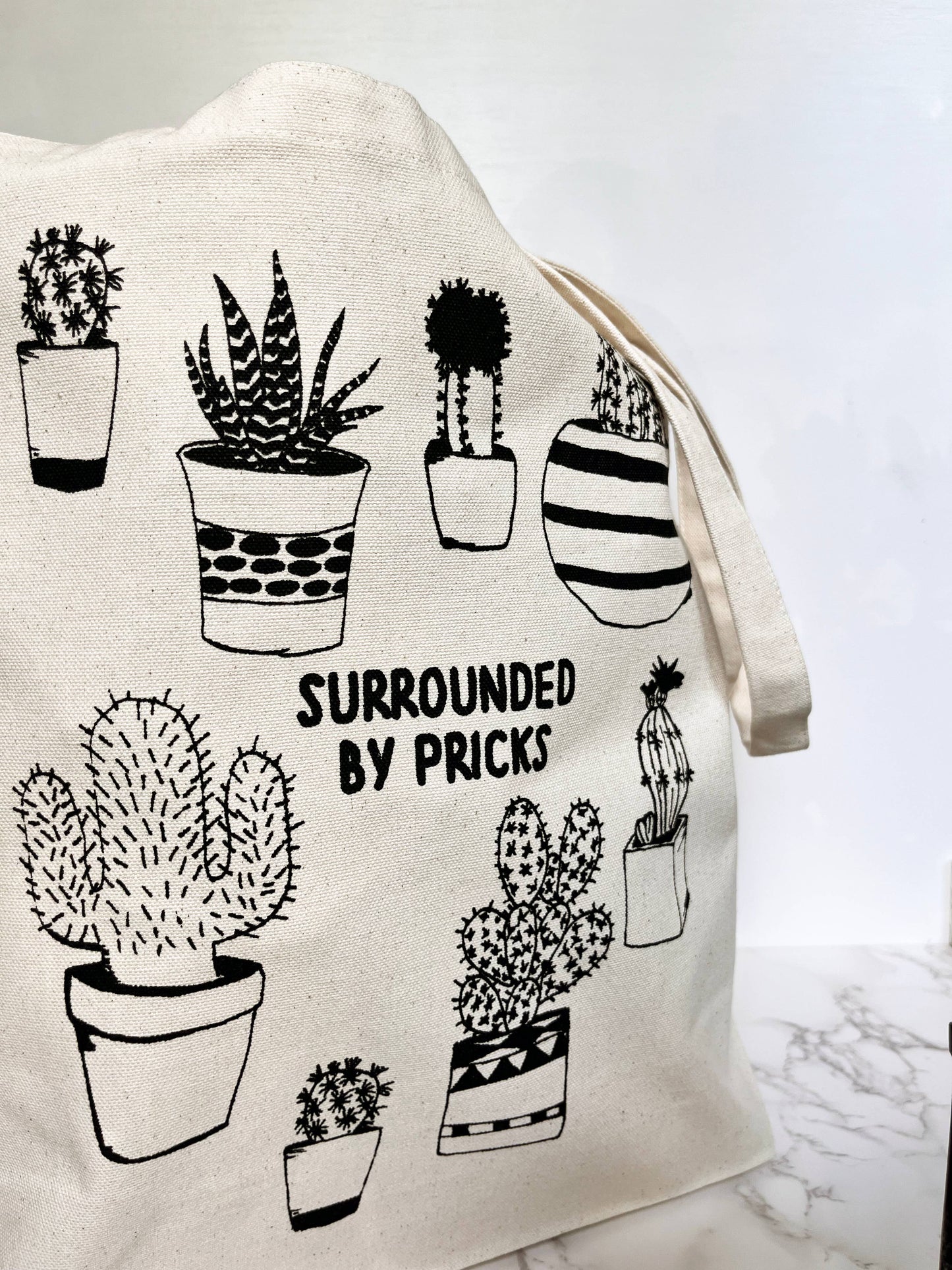 Surrounded by Pricks Farmers Market Tote