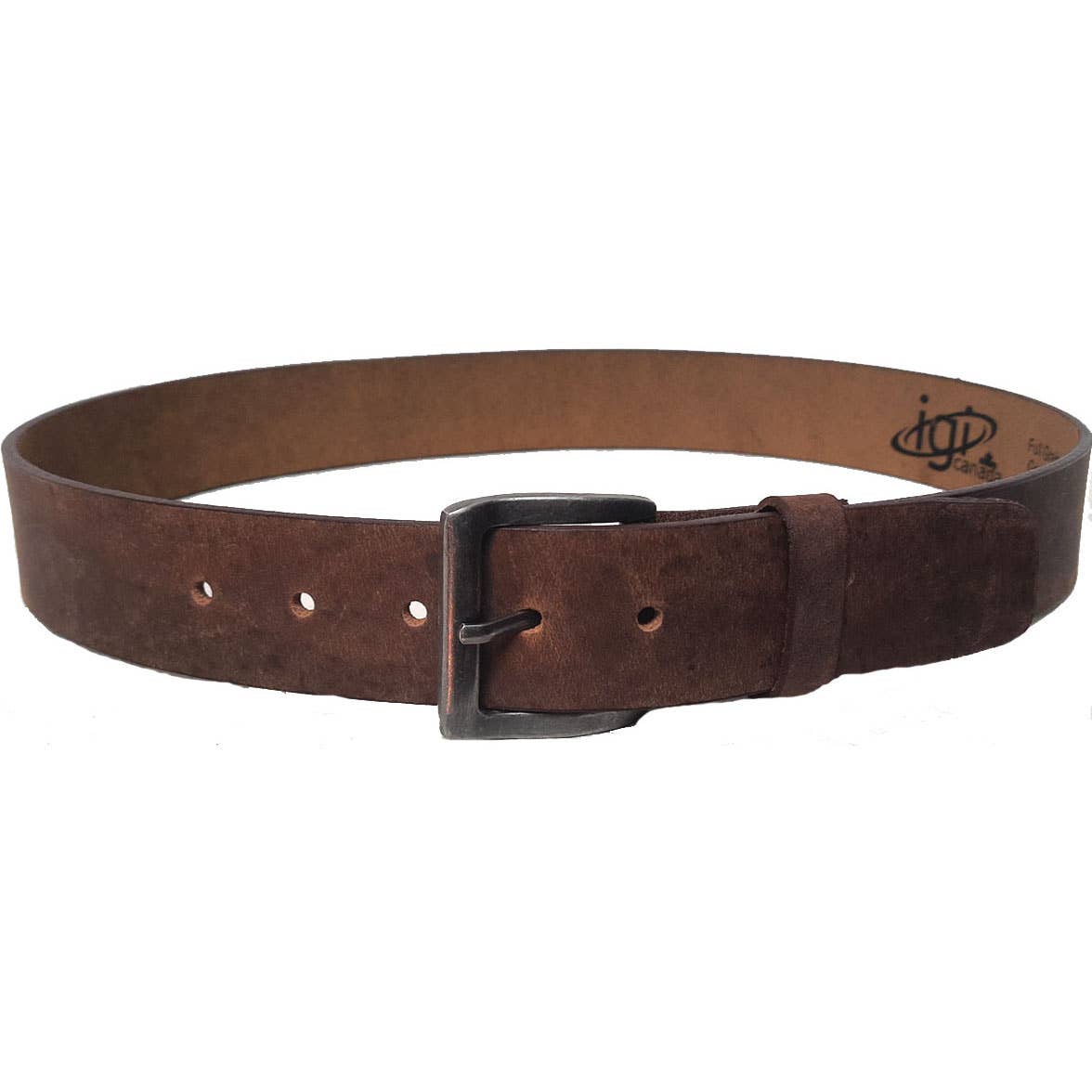 GENUINE LEATHER 40MM PLAIN DISTRESS BROWN  BELT #1040