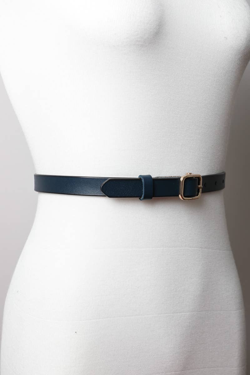 Classic Skinny Leather Fashion Belt