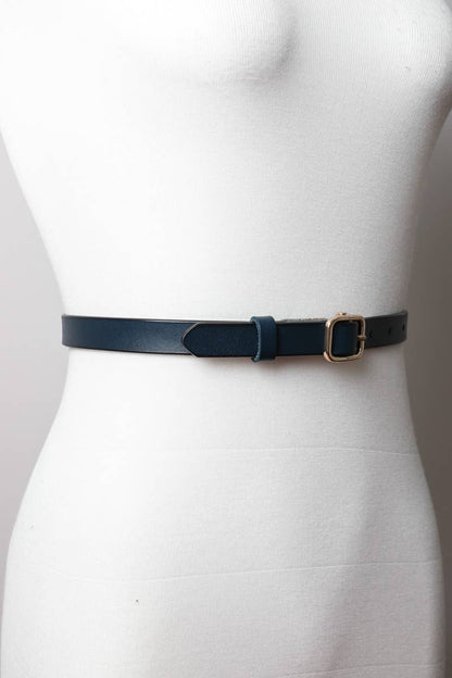 Classic Skinny Leather Fashion Belt