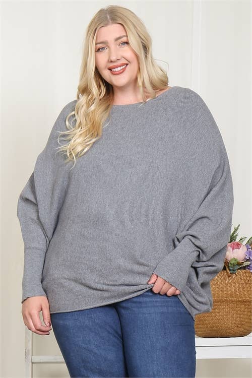 Plus Size Dolman Sleeve sweater