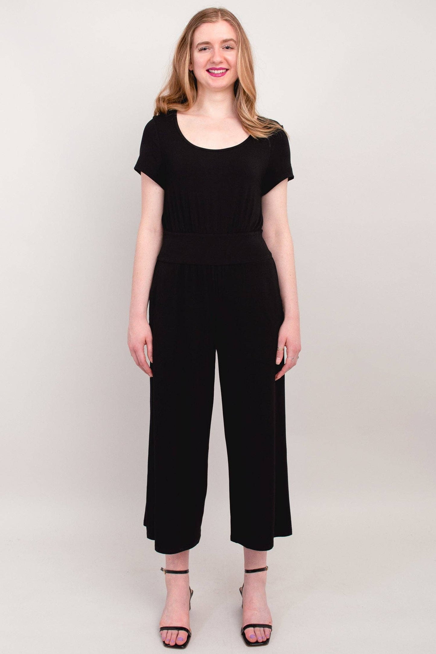 Julie Jumpsuit, Black, Bamboo